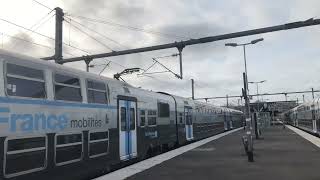 RER C Pontoise départ d’une Z20500 idfm accompagnée d’une Z8800 [upl. by Anead]