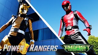 Red Ranger vs Gold Ranger  Beast Morphers Season 2  Episode 6  Power Rangers Official [upl. by Aneled]