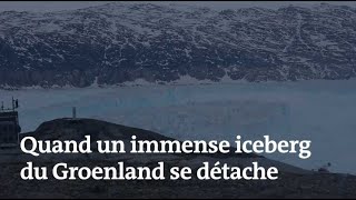 Un iceberg de 10 milliards de tonnes se détache de la banquise témoignage de la fonte des glaces [upl. by Egroj]