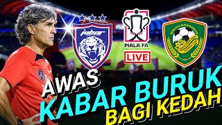 JDT VS KEDAH LIVE‼️AWAS KEDAH [upl. by Nylodnewg]