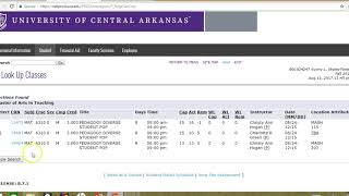 How To Register For Classes UCA MAT [upl. by Dlared]