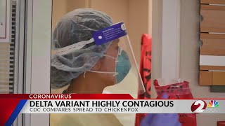 Delta variant highly contagions CDC compares spread to chickenpox [upl. by Rind]