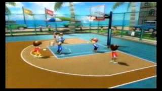 Wii Sports Resort Basketball vs Emily  Level 2500  2010 [upl. by Kelula]