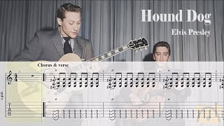 Hound Dog  Elvis Presley  Guitar Tab [upl. by Yekcaj875]