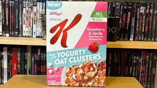 Tasting the NEW Special K Strawberry amp Vanilla with Yogurty Oat Clusters [upl. by Dion]