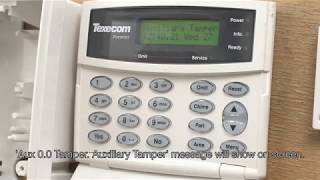 How to reset Texecom Premier alarm after tamper [upl. by Celestyna733]