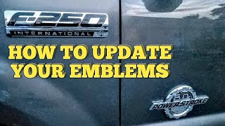 Badge removal and upgrade on F250 Powerstroke [upl. by Nagem303]