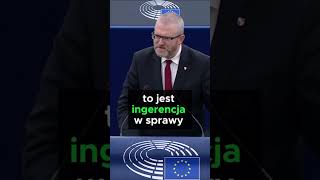 RĘCE PRECZ LEWAKI BRAUN Z PŁOMIENNĄ PRZEMOWĄ W EUROPARLAMENCIE shorts [upl. by Iseabal675]