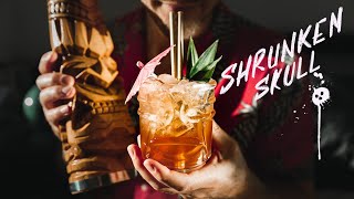 Make the Shrunken Skull  EASY tiki recipe [upl. by Cristian380]