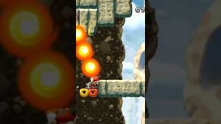 Superstar Road6 Fire Bar Cliffs Collecting Star Coins Part 13 shorts mario [upl. by Enoob]