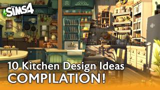 10 Kitchen Design Ideas  The Sims 4 Stop Motion Speed Build Compilation  No CC [upl. by Constanta]