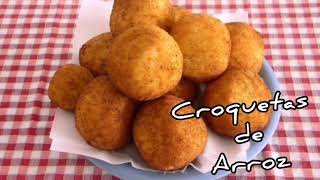 Croquetas de Arroz Facil [upl. by Laekcim]