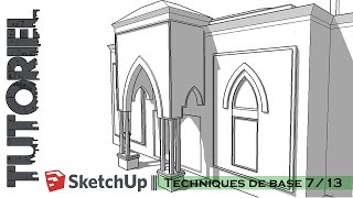 Tutoriel – Cours  Sketchup Techniques de base 713 [upl. by Schofield105]