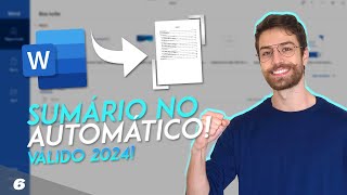 COMO FAZER O SUMÁRIO AUTOMÁTICO ABNT FÁCIL E RÁPIDO [upl. by Brigit]