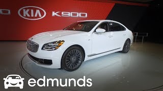 2019 Kia K900  Unveil  Edmunds [upl. by Yanrahs]