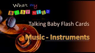 Talking Flashcards  Music Instruments [upl. by Katzen]