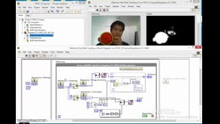 Raspberry Pi  LabVIEWOpenCV  Object Tracking [upl. by Attlee]