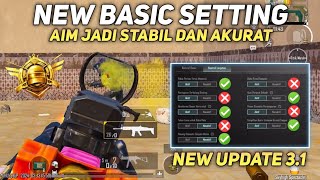 BASIC SETTING PUBG MOBILE  SETTINGAN DASAR PUBG MOBILE TERBARU UNTUK PEMULA [upl. by Nnylatsyrc]