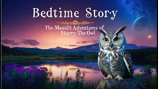 The Moonlit Adventures of Starry the Owl Bedtime Stories for Children with Relaxing Music [upl. by Anivlis166]