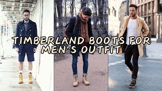 TIMBERLAND BOOTS FOR MENS OUTFIT IDEAS  PICTURESistic [upl. by Attecnoc829]