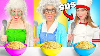 Me Vs Grandma Game Master Cooking Challenge [upl. by Alli118]