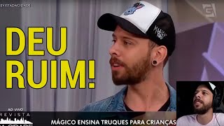 🤦🏼‍♂️ Errei uma mágica AO VIVO na TELEVISÃO 📺 Reagindo a mim mesmo na TV [upl. by Werbel96]