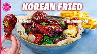 Mach das beste Soulfood zuhause Korean Fried Chicken amp Blumenkohl  KFC [upl. by Hsetih828]