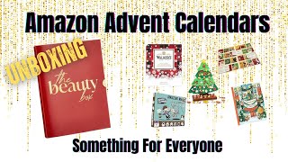 Amazon Advent Calendars The Beauty Box Unboxing and More [upl. by Lelah799]