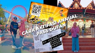 CARA BELI TIKET ANNUAL PASS DUFAN dan REGISTRASI NYA [upl. by Noirret]