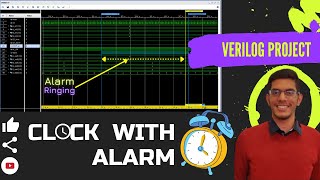 HDL Verilog Project with code  Clock with Alarm  Xilinx Vivado [upl. by Yrrep825]