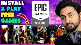 HOW TO INSTALL EPIC GAMES AND PLAY FREE GAMES  HindiUrdu  THE NOOB [upl. by Cammi]