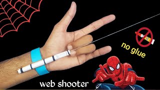 Web Shooter  How to make SpiderMan web shooter without glue [upl. by Barling]