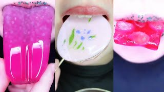 ASMR 🐷Pink Foods eating sounds Stady Relax Sleep Satisfying [upl. by Pollard278]