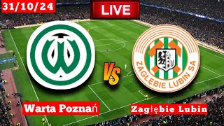 Warta Poznań vs Zagłębie Lubin  PolishLeague Live Match Score 🛑 [upl. by Ydnih]