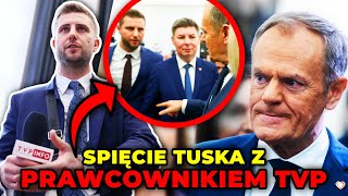 Tusk spiął się w Sejmie z pracownikiem TVP Kłeczek dostał lekcję dobrych manier [upl. by Pepin206]