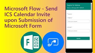 Send ICS Calendar Invite Using Microsoft Power Automate or Microsoft Flow [upl. by Kcirdla134]