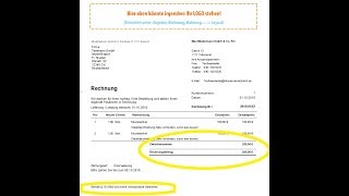 Kleinunternehmerrechnungen nach § 19 UStG schreiben in rechnungsprofi [upl. by Waal472]