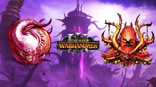 EPIC FACTION WAR  Slaanesh vs Khorne 2v2 Battle Gameplay  Total War Warhammer 3 [upl. by Ihdin]