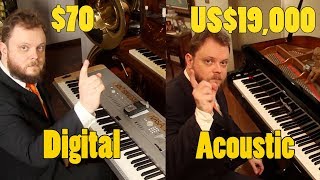 Can You Hear The Difference Between an Acoustic and Digital Piano [upl. by Norbie]