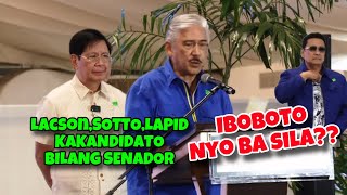 SOTTO LACSON AT LAPID NABANGGIT ANG KANILANG PLATAPORMA KUNG SAKALING PAPALARIN MAHALAL NGAUN 2025 [upl. by Pip191]