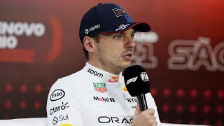 Max Verstappen calls out British media in press conference after winning Brazilian GP [upl. by Beverlee]