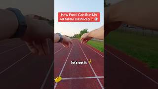 How Fast 40M Dash Sprint POV 🏃‍♂️💨 trackandfield athletics running track speed sprinting [upl. by Sherrard]