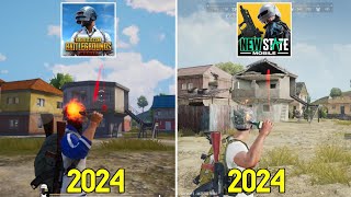 PUBG Mobile vs New State  Details and Physics Comparison [upl. by Imehon]