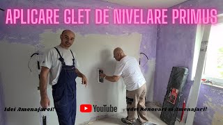 Aplicare glet de nivelare de la Primus Renovare completa apartament vechi TgJiu Ep 06 [upl. by Nwahsor960]