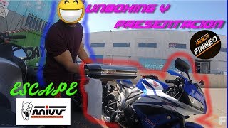 UNBOXING escape MIVV SUONO y primer rugido  HONDA CBR 600RR  Rider Finneo [upl. by Flip]