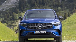 MercedesBenz GLC 400 e 4MATIC Coupe Spectral Blue Metallic Car 2024 Exterior Interior Driving [upl. by Huntingdon593]