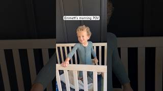 Emmett’s morning POV🙈😆 dayinthelife toddler toddlerPOV funny cute toddlerlife momlife mom [upl. by Sibilla]