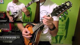 Dropkick Murphys  Im Shipping Up to Boston Mandolin and guitar cover [upl. by Brnaba207]