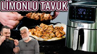 MANGAL TADINDA quotTEREYAĞLI LİMONLU TAVUK ŞİŞ TARİFİquot  Wifi Bağlantılı Airfryer Fabcio Uno İnceleme [upl. by Viking]