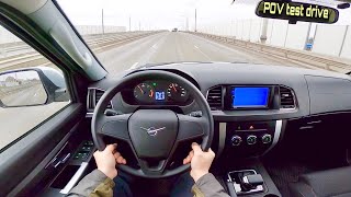 2021 UAZ Patriot 27 AT POV test drive [upl. by Crooks]